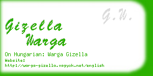 gizella warga business card